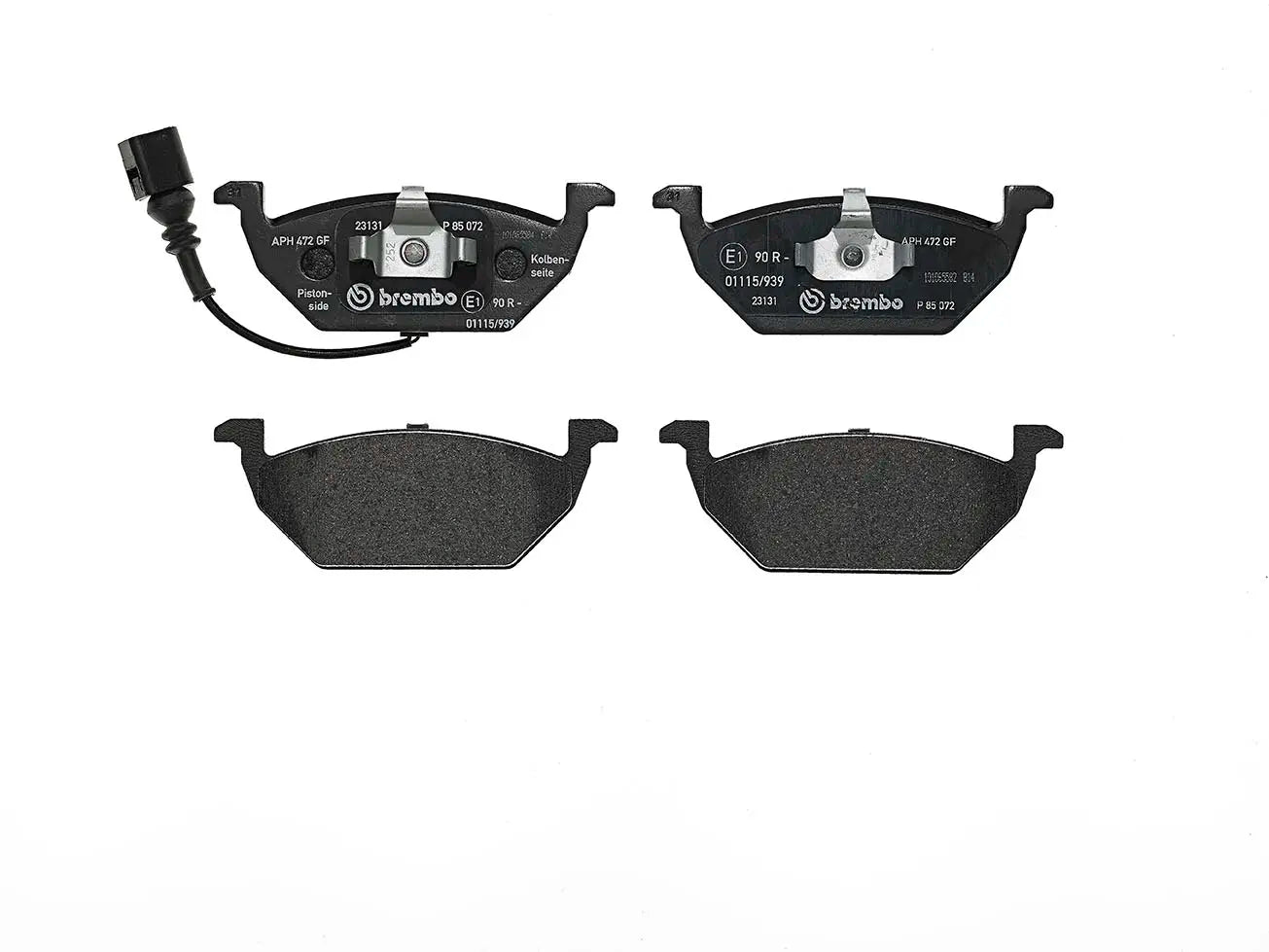 BREMBO P 85 072 Plaquettes de freins