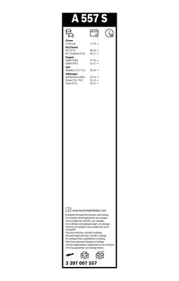 BOSCH Essuie-glace 3 397 007 557 Aerotwin A557S 700/400 mm
