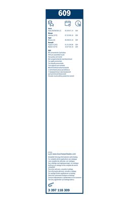 Bosch 3 397 118 309 Twin - Balai d'essuie-glaces conventionnel