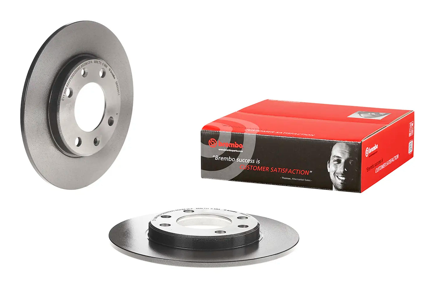 2x BREMBO 08.5334.11 Disques de Frein Arrière 247mm PEUGEOT 306 106 CITROEN