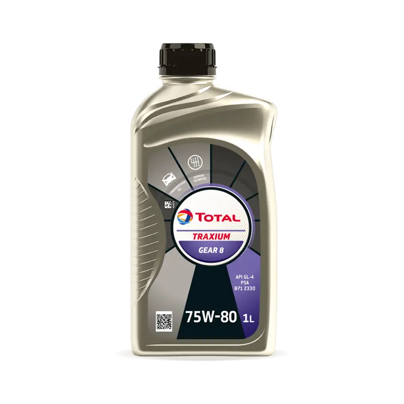 TotalEnergies 214082 Traxium, Gear 8 Huile de transmission et huile boite de vitesse 75W80, Capacité: 1I TOTAL