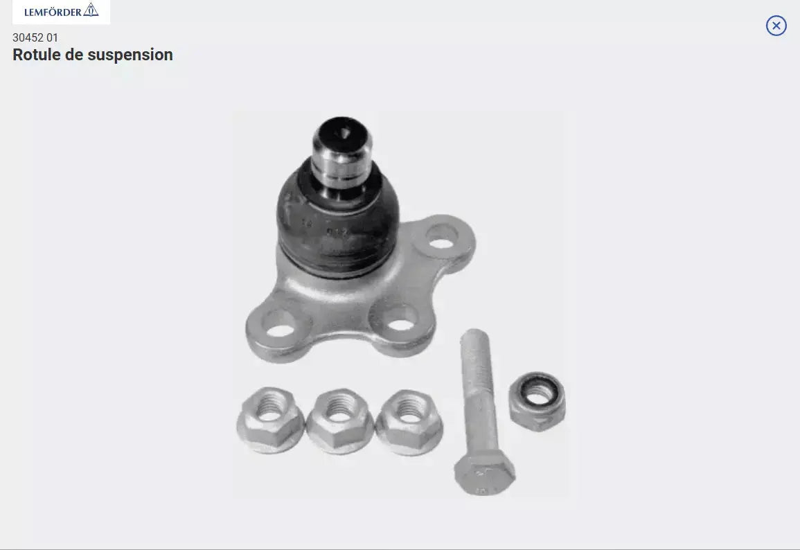 LEMFÖRDER 30452 01 Rotule de suspension LEMFÖRDER
