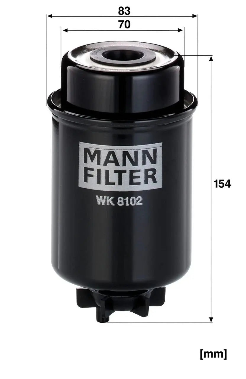 MANN-FILTER WK 8102 Filtre à carburant pour JOHN DEERE CLAAS JLG RENAULT MANN-FILTER