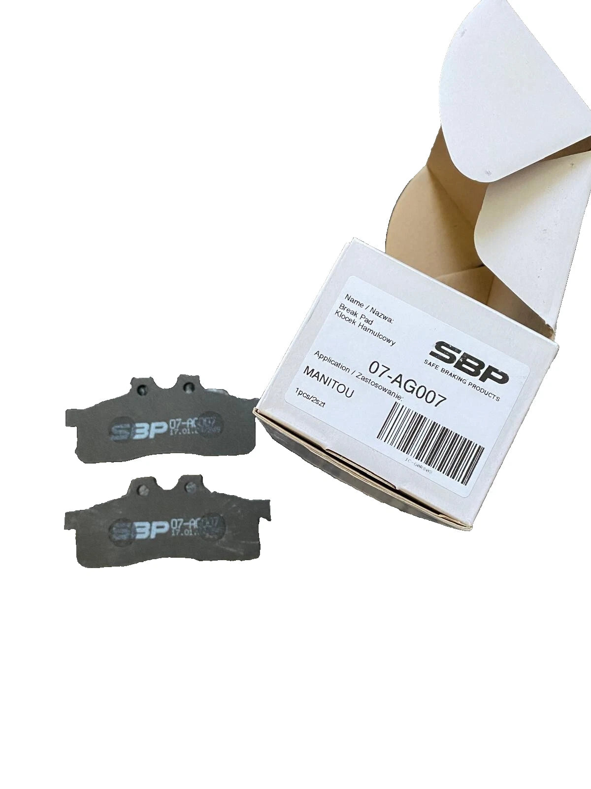 SBP 07-AG007 Plaquettes de frein