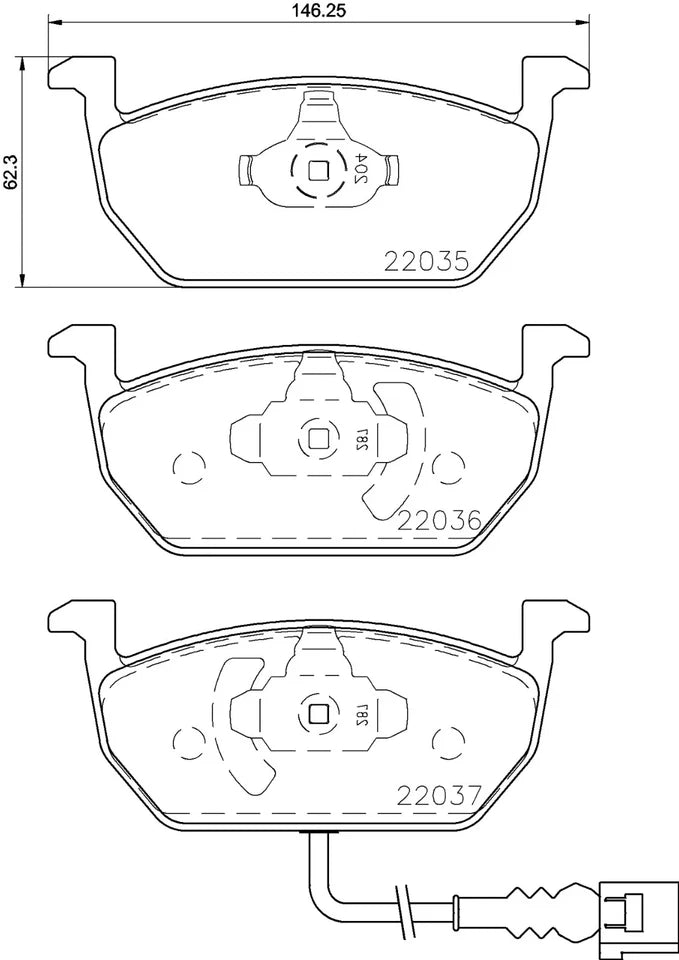 BREMBO Prime P 85 137 Plaquettes de frein