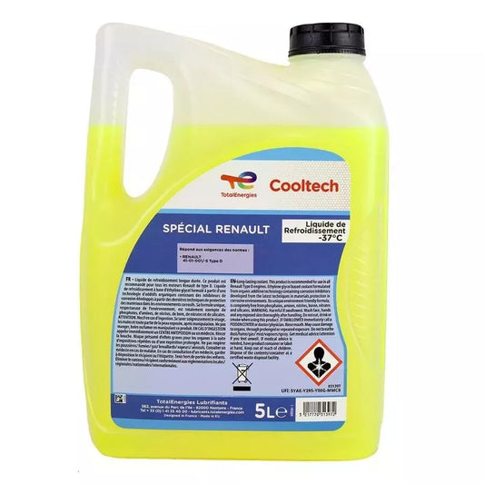 TOTAL 31397 Liquide de refroidissement -37°C spécial RENAULT (Volume : 5L)