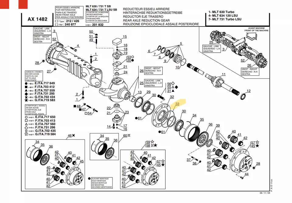 1x JOINT TORIQUE 106533 MANITOU 001.05.1178 DANASPICER 001051178