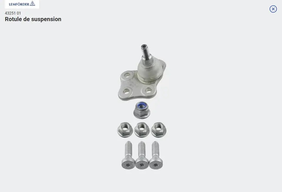 LEMFÖRDER 43251 01 Rotule de suspension LEMFÖRDER