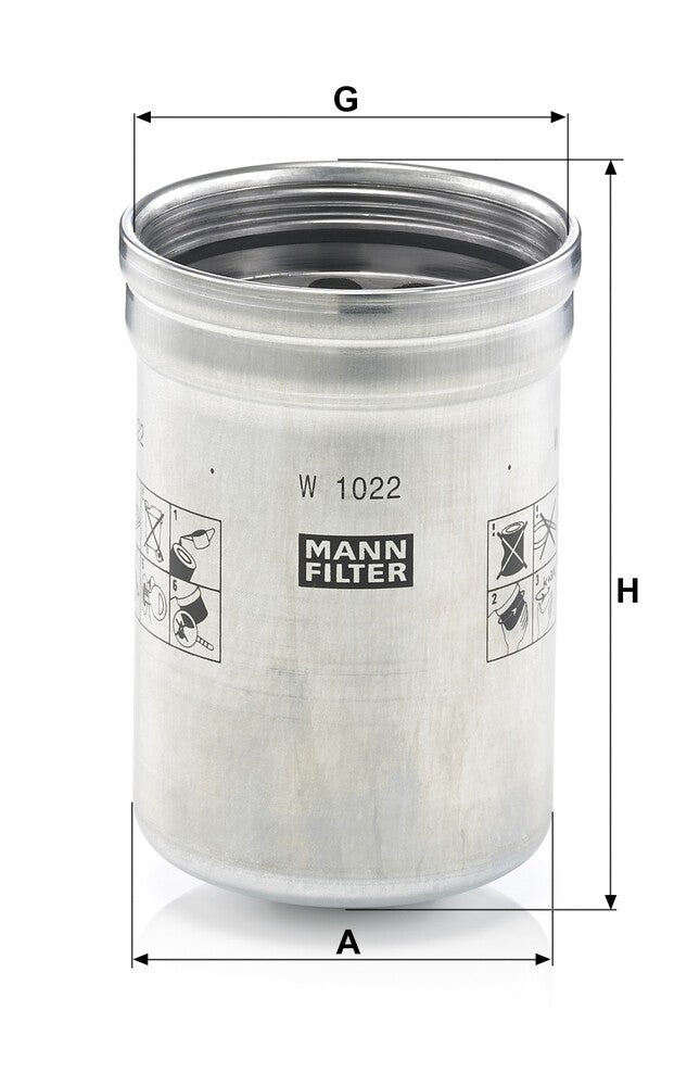 MANN-FILTER W 1022 Filtre à huile