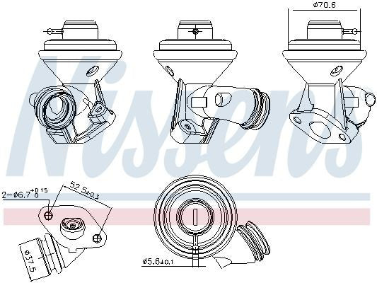 NISSENS 98228 Vanne EGR