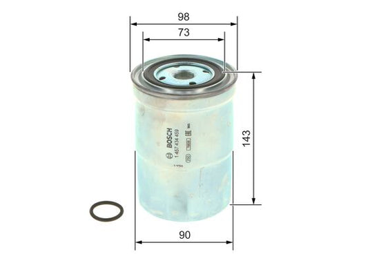 BOSCH N4459 Filtre à carburant 1457434459 MITSUBISHI PAJERO