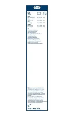 Bosch 3 397 118 309 Twin - Balai d'essuie-glaces conventionnel BOSCH