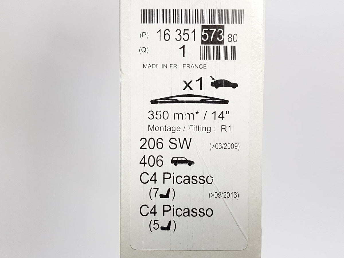 PSA PEUGEOT CITROEN 1635157380 Balai d'essuie-glace 350mm Original