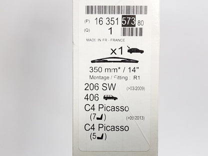PSA PEUGEOT CITROEN 1635157380 Balai d'essuie-glace 350mm Original