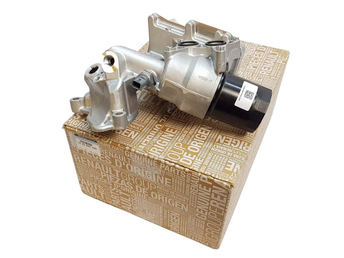 RENAULT 152084648R Boîtier de filtre à huile avec refroidisseur d'huile ORIGINAL