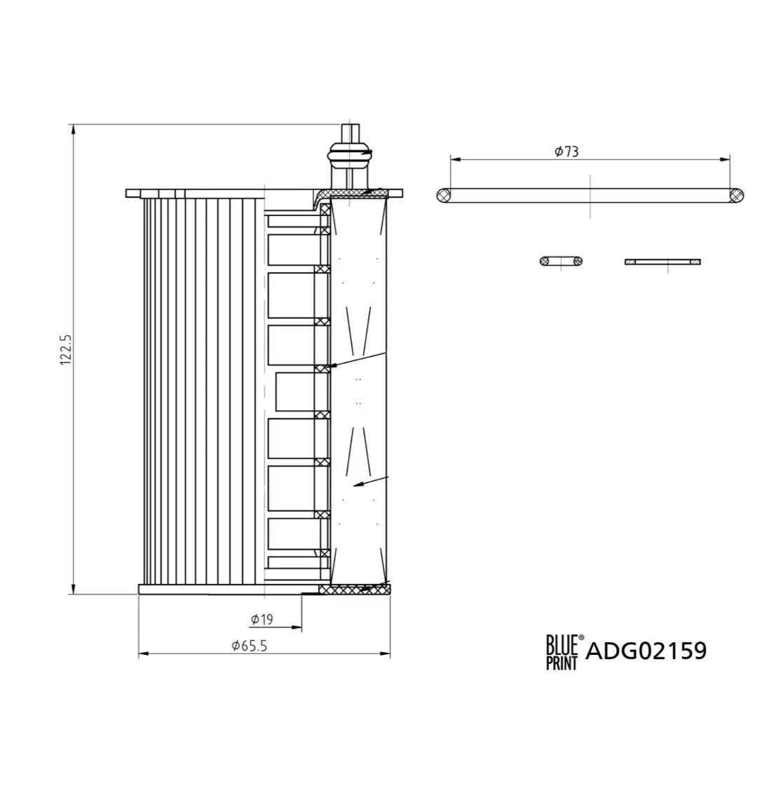 BLUE PRINT ADG02159 Filtre à huile BLUE PRINT