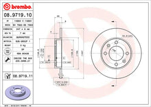 2x BREMBO 08.9719.11 Disques de Frein Arrière 247mm BREMBO