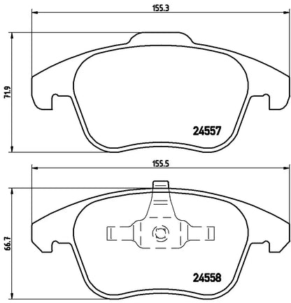 BREMBO P 61 086 Plaquettes de freins Avant BREMBO