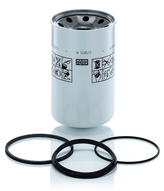 MANN-FILTER W 1245/3 x Filtre, système hydraulique de travail