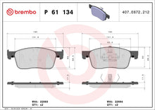 BREMBO P 61 134 PLAQUETTES DE FREIN (JEU) - GR PARTS