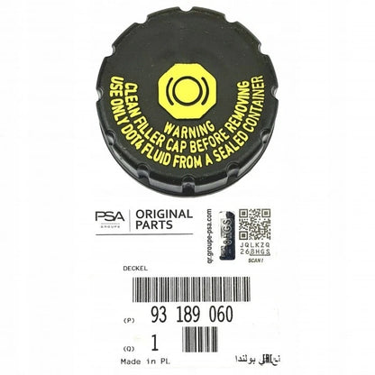 OPEL 93189060 Bouchon de réservoir de liquide de frein Original