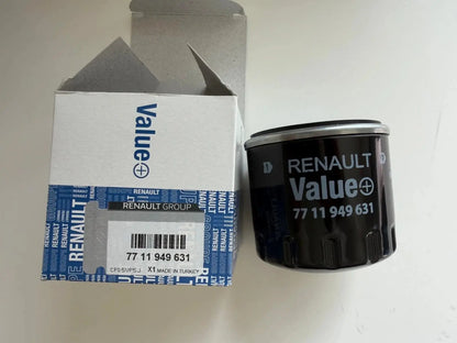 Renault Original 7711949631 Filtre à huile remplace 152089599R - GR PARTS