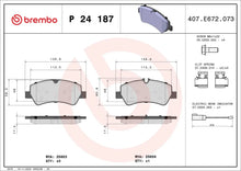 BREMBO Prime P 24 187 Plaquettes de frein arrière - GR PARTS