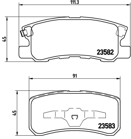 BREMBO Prime P 54 031 Plaquettes de frein