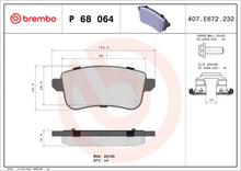 BREMBO P 68 064 Plaquettes de frein BREMBO