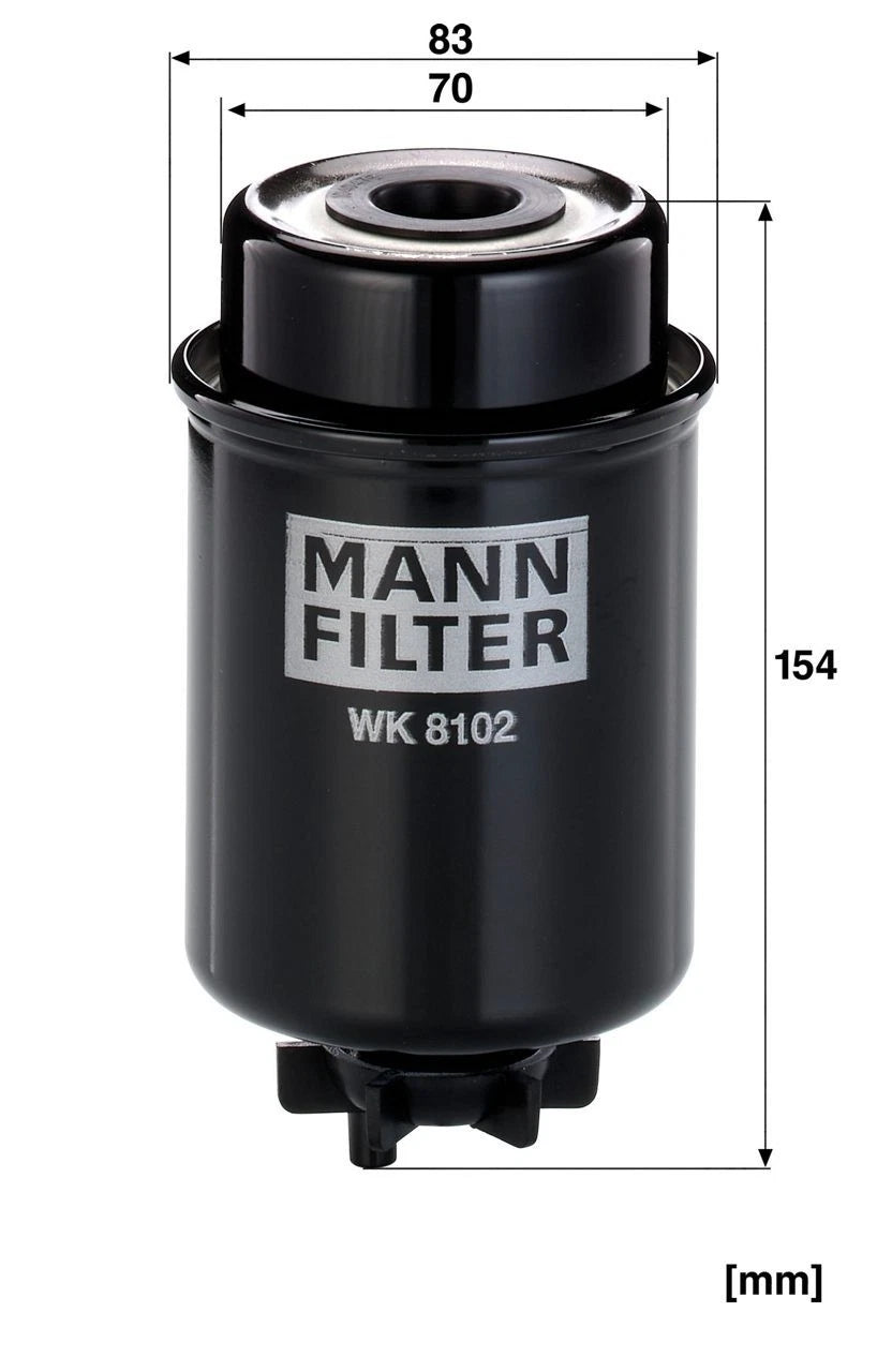 MANN-FILTER WK 8102 Filtre à carburant pour JOHN DEERE CLAAS JLG RENAULT