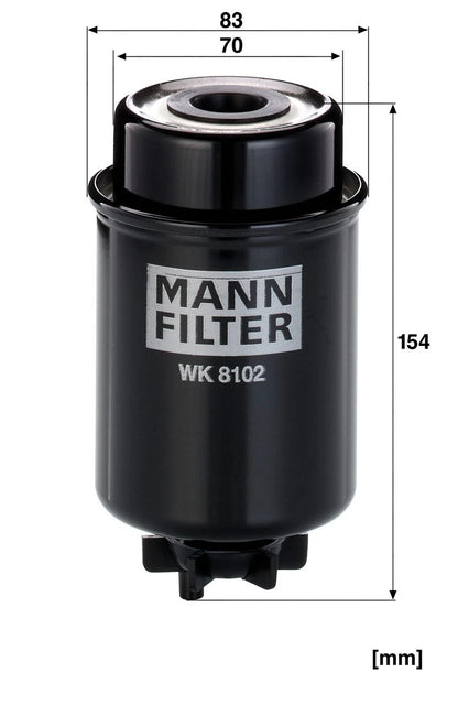 MANN-FILTER WK 8102 Filtre à carburant pour JOHN DEERE CLAAS JLG RENAULT
