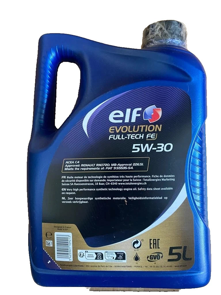 ELF Huile moteur EVOLUTION FULLTECH FE 5W30 5L
