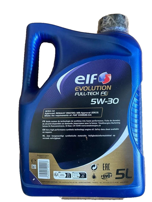 ELF Huile moteur EVOLUTION FULLTECH FE 5W30 5L
