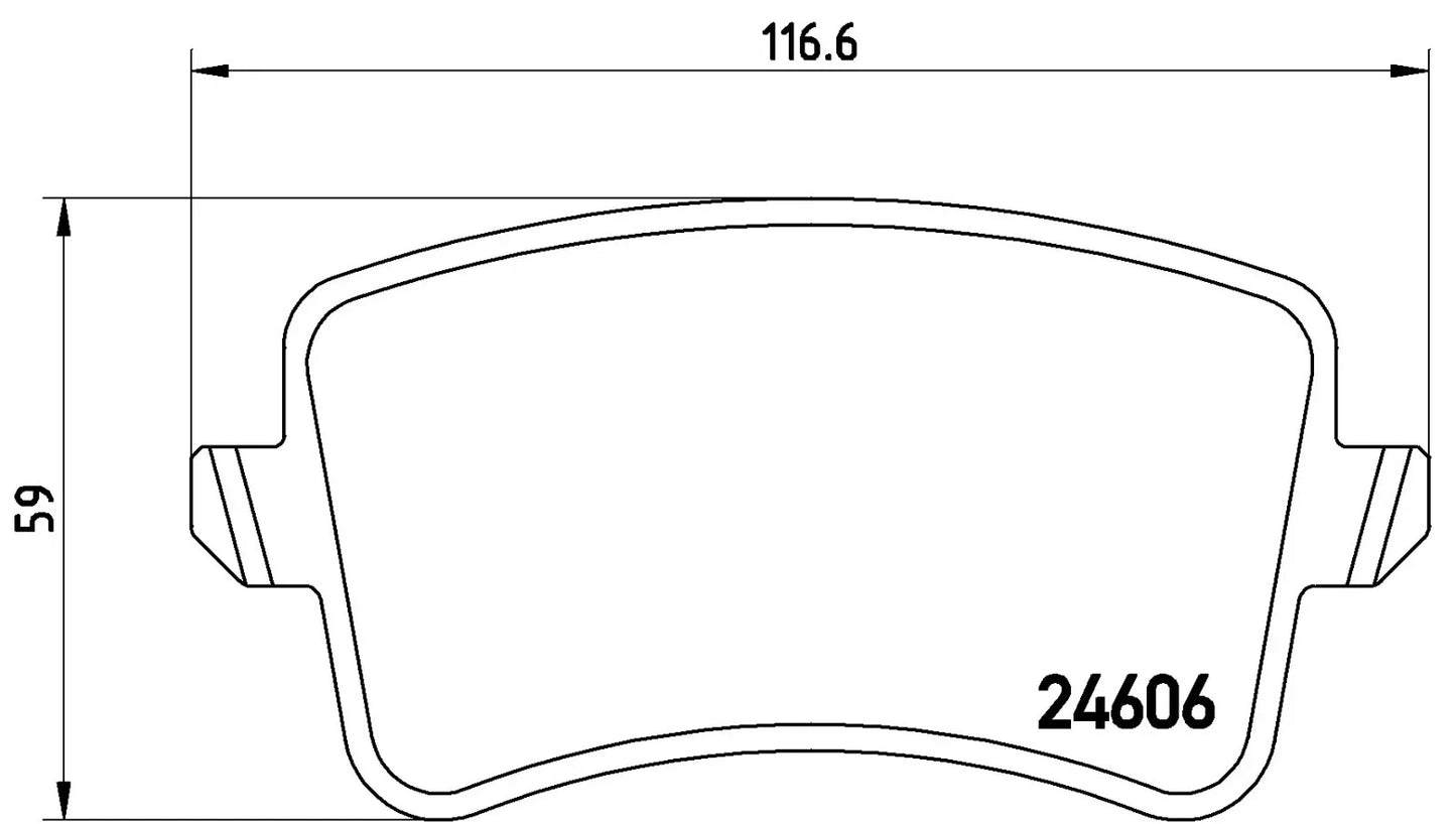 BREMBO P 85 100 Plaquettes de freins Arrière