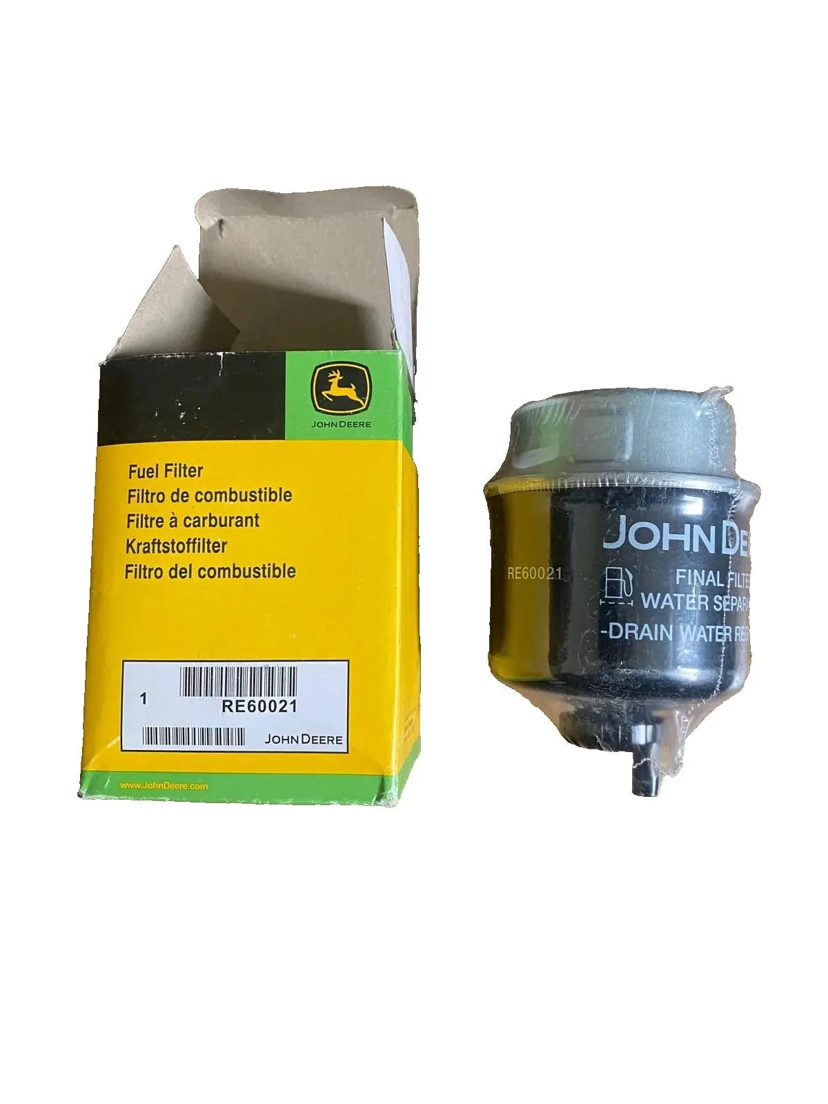 JOHN DEERE RE60021 FILTRE À CARBURANT, CARTOUCHE SÉPARATEUR D’EAU JOHN DEERE