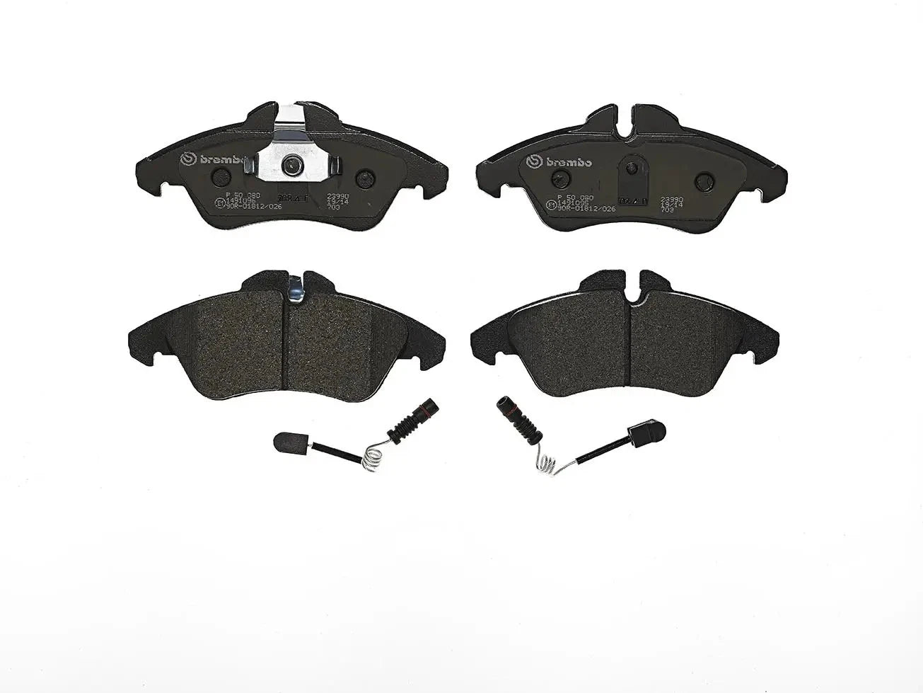 BREMBO Prime P 50 080 Plaquettes de frein contact de signal d'usure inclus