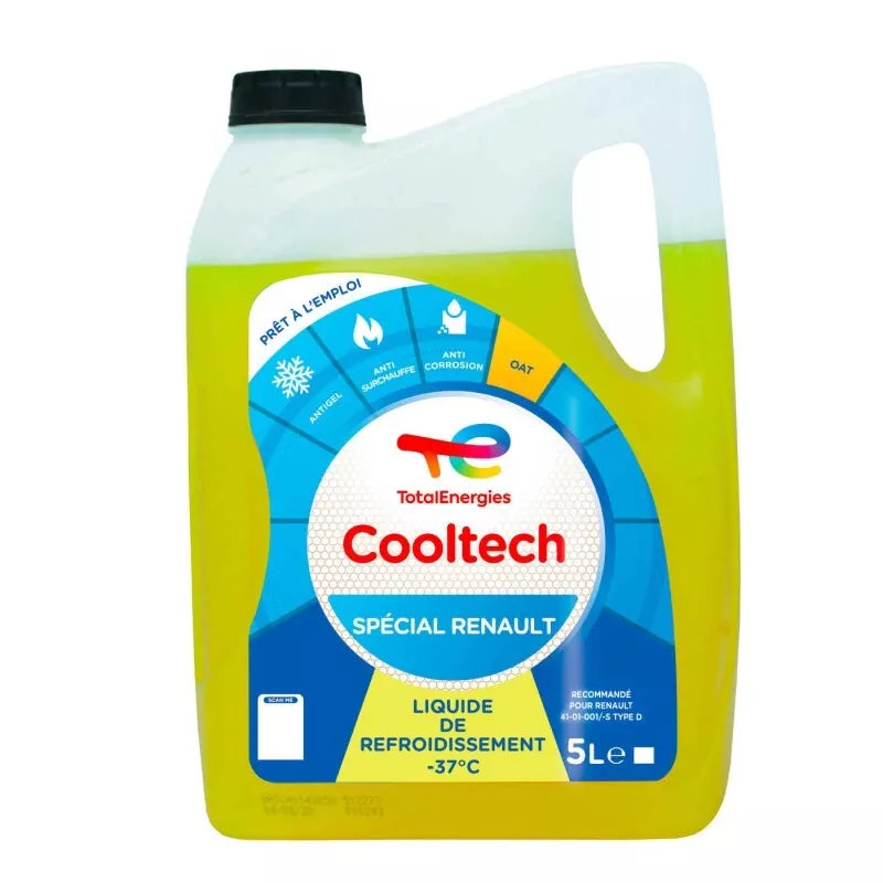 TOTAL 31397 Liquide de refroidissement -37°C spécial RENAULT (Volume : 5L)