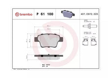 BREMBO P 61 100 Prime Plaquettes de frein - GR PARTS