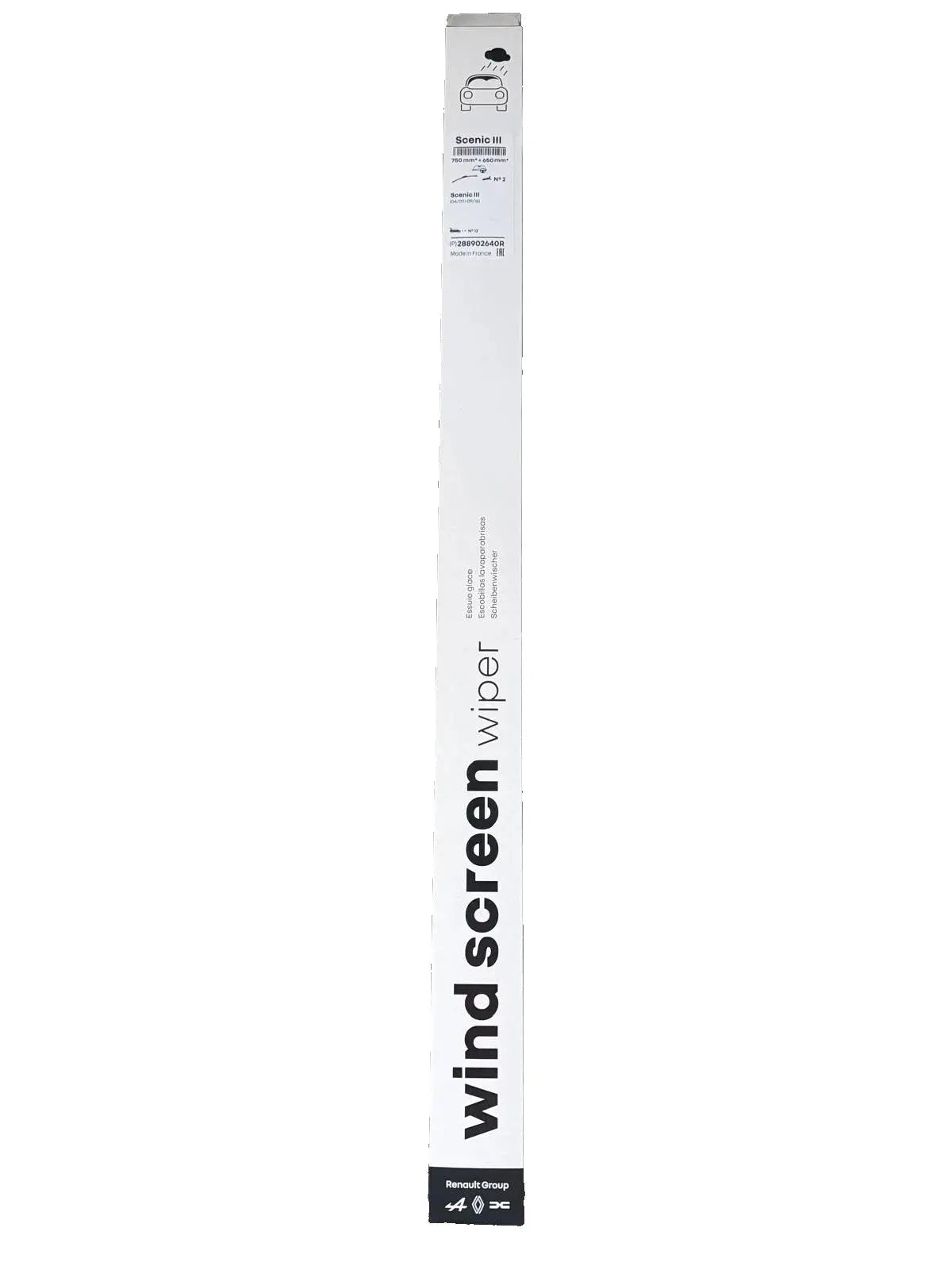 RENAULT GROUP 288902640R Jeu Balais d'Essuie Glace 750mm+650mm RENAULT