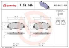 BREMBO Prime P 24 160 Plaquettes de frein arrière - GR PARTS