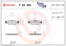 BREMBO Prime P 50 082 Plaquettes de freincontact de signal d'usure inclus BREMBO