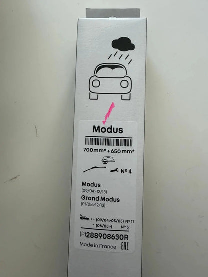 Renault 288908630R BALAI ESSUIE GLACE 700mm/650mm Original RENAULT