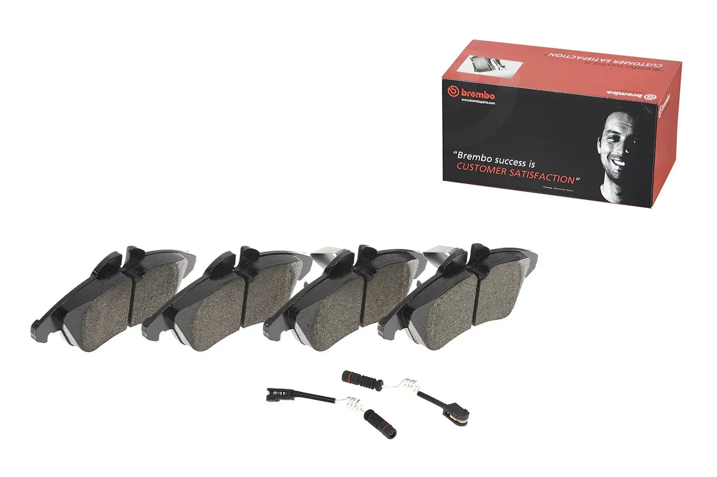BREMBO Prime P 50 080 Plaquettes de frein contact de signal d'usure inclus