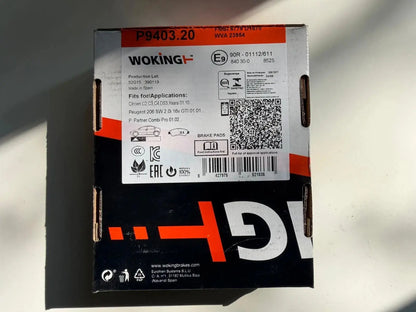 WOKING P940320 Jeu de 4 plaquettes de frein - GR PARTS