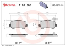 BREMBO P 68 063 Plaquettes de frein - GR PARTS