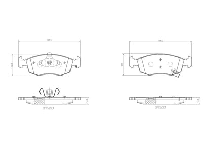 BREMBO P 11 031 Plaquettes de frein BREMBO