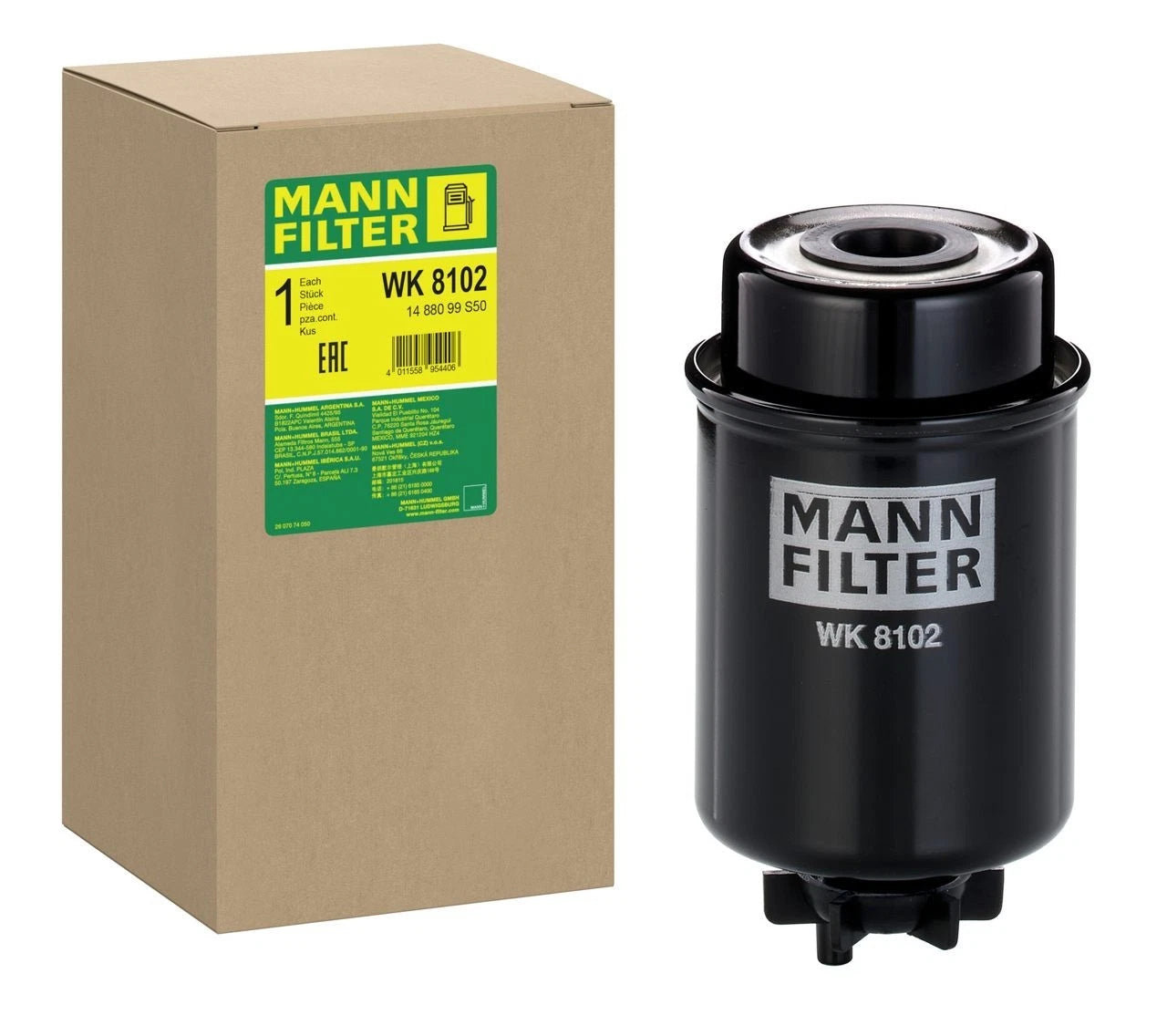 MANN-FILTER WK 8102 Filtre à carburant pour JOHN DEERE CLAAS JLG RENAULT
