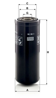 MANN-FILTER WH 980/3 Filtre hydraulique MANN-FILTER