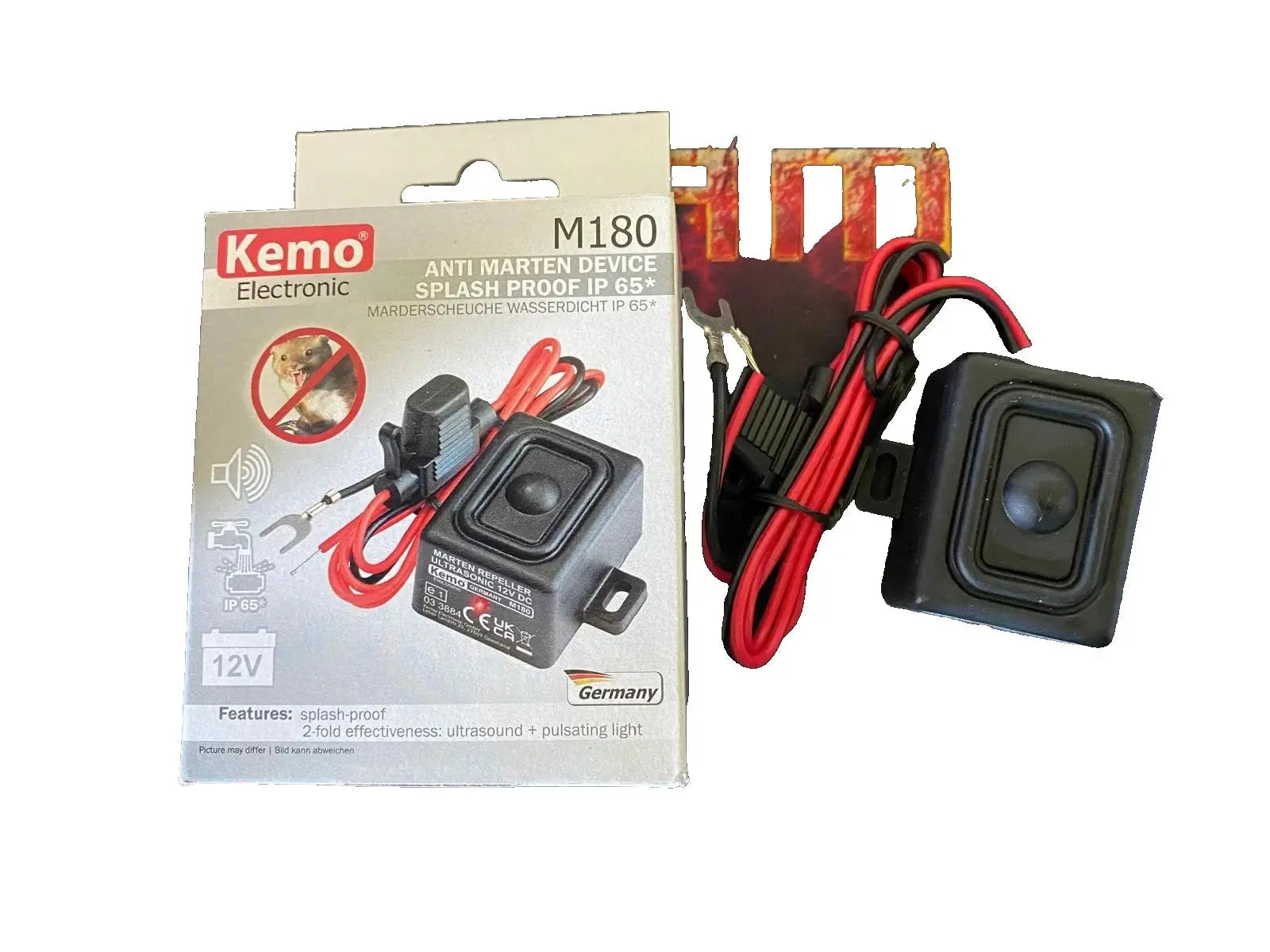 ULTRASON ANTI MARTRE IMPERMEABLE M180 IP65 ANTI RONGEUR ANTI NUISIBLE VOITURE KEMO