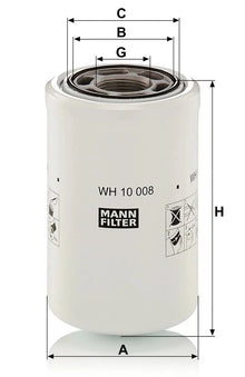 MANN-FILTER WH 10 008 Filtre à huile de transmission MANN-FILTER